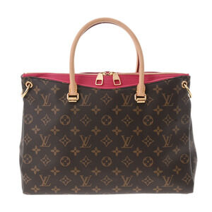 Louis Vuitton Monogram Pallas Rose Pink Rich Canvas Bag